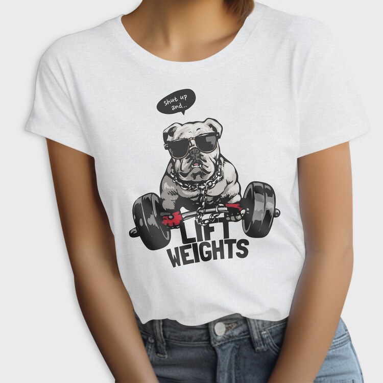 Bulldog Weight Lifter, Tricou Femei
