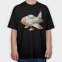 Flying Spaceship Ride, Tricou Oversize Barbati (Unisex)