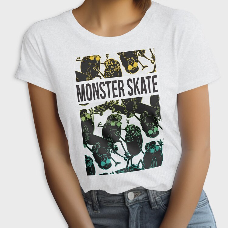 Skate Monster Nyc, Tricou Femei