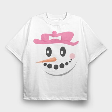 Snow Man Face 4, Tricou Oversize Barbati (Unisex)