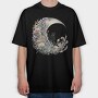 Floral Moon Nature, Tricou Oversize Barbati (Unisex)