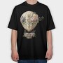 Flower Vintage Bloon, Tricou Oversize Barbati (Unisex)