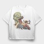 Snake vs Viking, Tricou Oversize Barbati (Unisex)