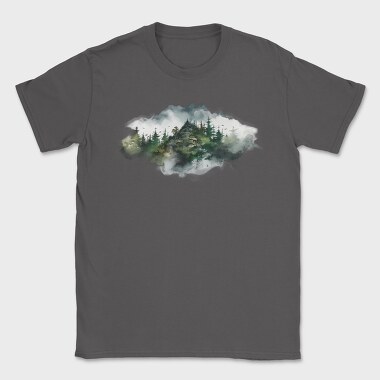Fog Enshrouded Peaks, Tricou Barbati (Unisex)