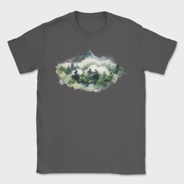 Fog Enveloped Peaks, Tricou Barbati (Unisex)