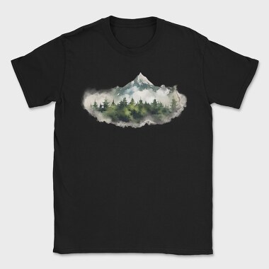 Fog Forest Peak, Tricou Barbati (Unisex)