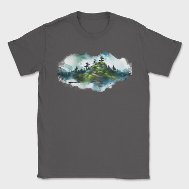 Fog Mountainscape, Tricou Barbati (Unisex)