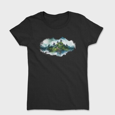 Fog Mountainscape, Tricou Femei