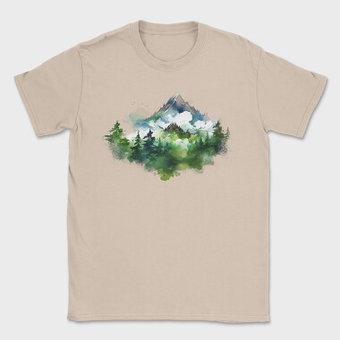 Foggy Forest Peak, Tricou Barbati (Unisex)