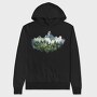 Foggy Mountain Peak, Hanorac Oversize Barbati (Unisex)
