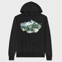 Foggy Peaks Forest, Hanorac Oversize Barbati (Unisex)