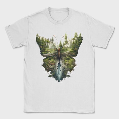 Forest Butterfly Isle, Tricou Barbati (Unisex)