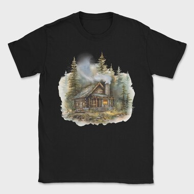 Forest Cabin Mist, Tricou Barbati (Unisex)