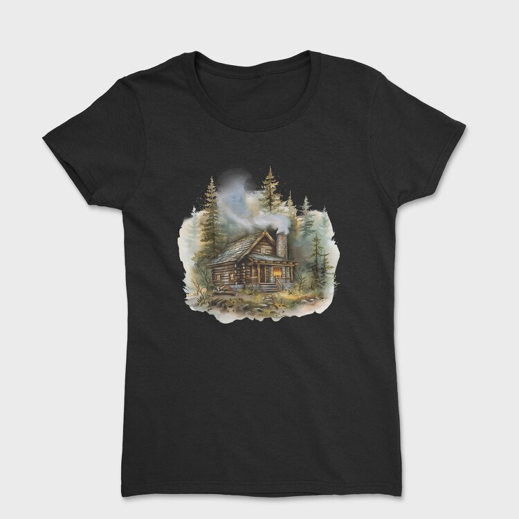 Forest Cabin Mist, Tricou Femei