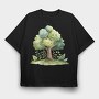Forest Fairy Saga, Tricou Oversize Barbati (Unisex)