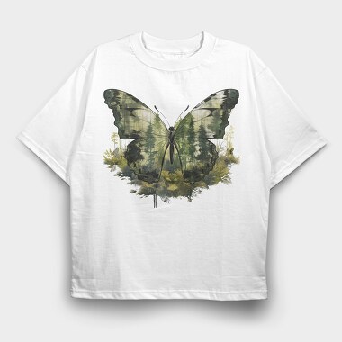 Forest Fantasy Wing, Tricou Oversize Barbati (Unisex)