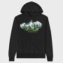 Forest Mist Mountain, Hanorac Oversize Barbati (Unisex)