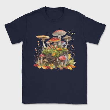 Forest Mushrooms Moss, Tricou Barbati (Unisex)