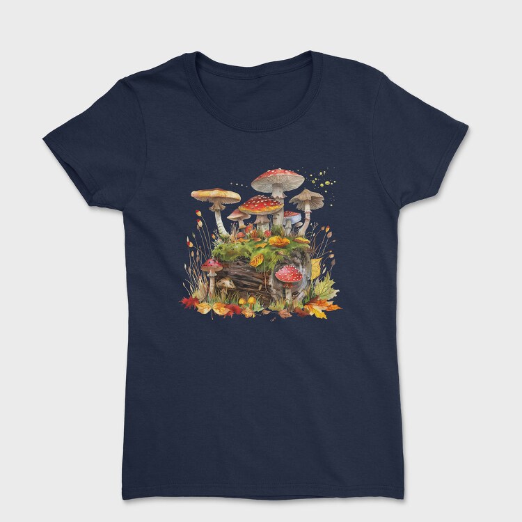Forest Mushrooms Moss, Tricou Femei