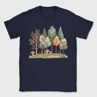 Forest Mushrooms Scape, Tricou Barbati (Unisex)