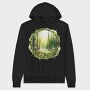 Forest Mystic Circle, Hanorac Oversize Barbati (Unisex)
