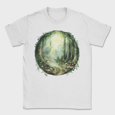 Forest Mystic Mushrooms, Tricou Barbati (Unisex)