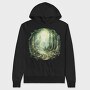 Forest Mystic Mushrooms, Hanorac Oversize Barbati (Unisex)