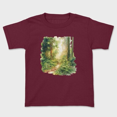 Forest Sunlight Path, Tricou Copii