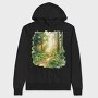 Forest Sunlight Path, Hanorac Oversize Barbati (Unisex)