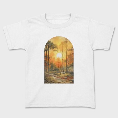 Forest Sunrise Vintage, Tricou Copii