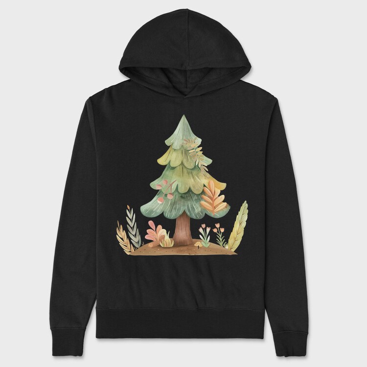 Forest Tree Mushrooms, Hanorac Oversize Barbati (Unisex)