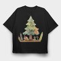 Forest Tree Mushrooms, Tricou Oversize Barbati (Unisex)
