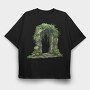 Forest Vine Arch, Tricou Oversize Barbati (Unisex)