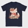 Fox Autumn Wreath, Tricou Barbati (Unisex)