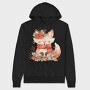 Fox Autumn Wreath, Hanorac Oversize Barbati (Unisex)