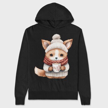 Fox Cup Sweater, Hanorac Oversize Barbati (Unisex)