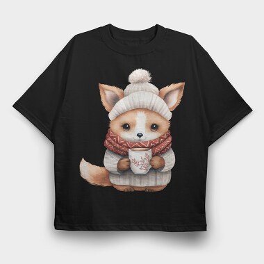 Fox Cup Sweater, Tricou Oversize Barbati (Unisex)
