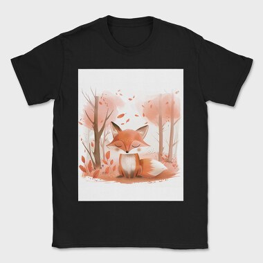 Fox In Forest, Tricou Barbati (Unisex)