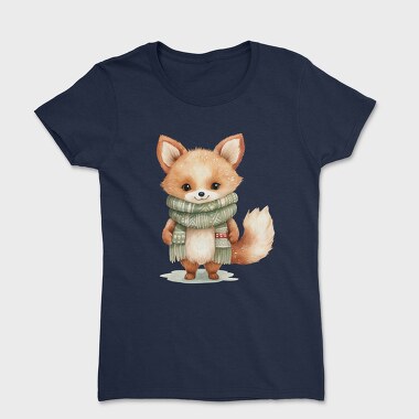 Fox Scarf Christmas, Tricou Femei
