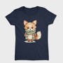 Fox Scarf Christmas, Tricou Femei