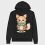 Fox Scarf Christmas, Hanorac Oversize Barbati (Unisex)