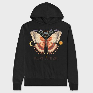 Free Spirit Light Soul, Hanorac Oversize Barbati (Unisex)