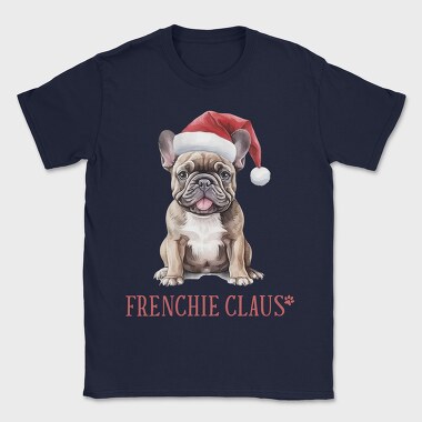 Frenchie Christmas Hat, Tricou Barbati (Unisex)