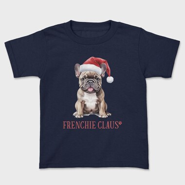 Frenchie Christmas Hat, Tricou Copii