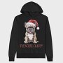 Frenchie Christmas Hat, Hanorac Oversize Barbati (Unisex)