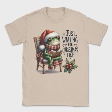 Frog Christmas Reading, Tricou Barbati (Unisex)