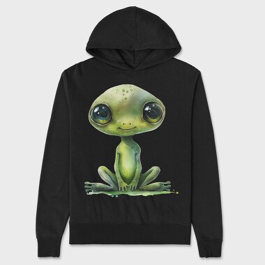 Frog Space Baby, Hanorac Oversize Barbati (Unisex)
