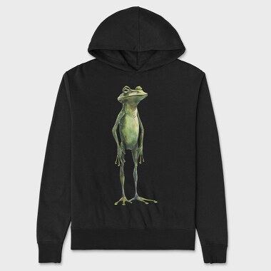 Frog Standing Wise, Hanorac Oversize Barbati (Unisex)