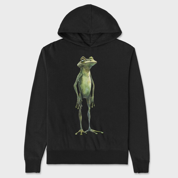 Frog Standing Wise, Hanorac Oversize Barbati (Unisex)