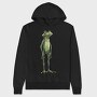 Frog Standing Wise, Hanorac Oversize Barbati (Unisex)